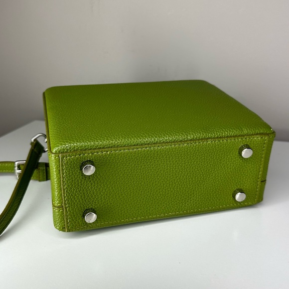 Brandon Blackwood Kendrick Trunk | EVERGREEN LEATHER SILVER HARDWARE - Picture 6 of 7